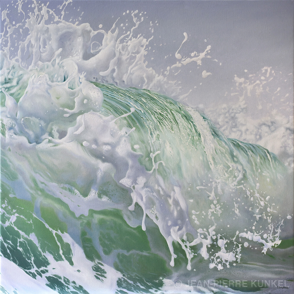 Welle No. 16, Öl auf Leinwand, 110 x 110 cm