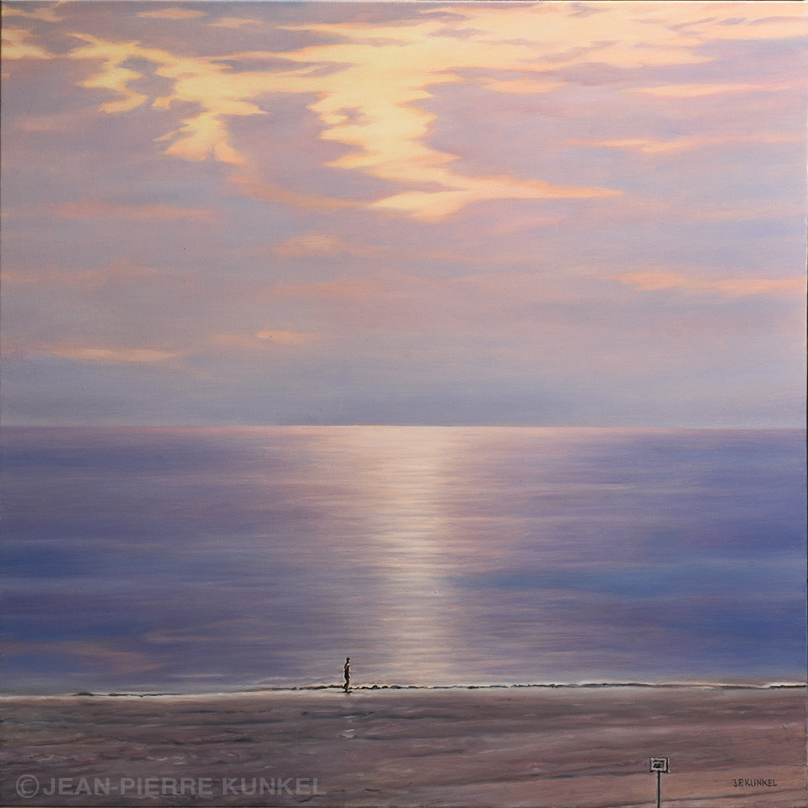 Syltimpressionen No. 15, Lister Strand, Öl auf Leinwand 80x80 cm